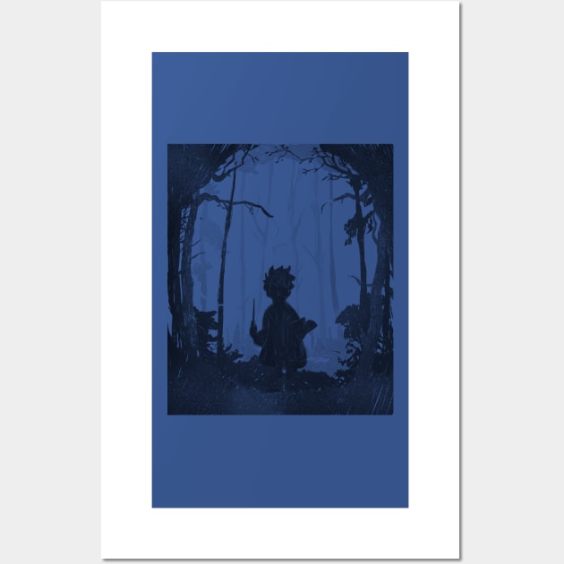 Forbidden Forest - Blue Woods Wall Art by Uwaki